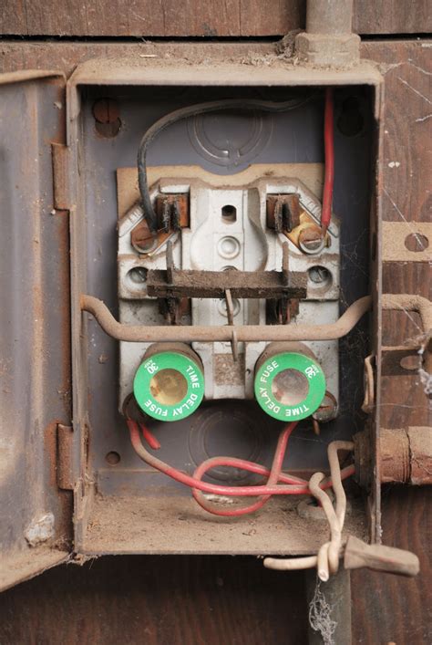 1950 outdoors electrical box with fuses|old fuse box wiring diagrams.